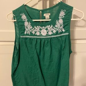 Jcrew emerald green shell